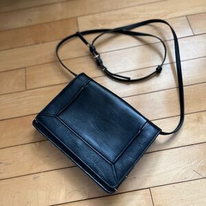 BCBG Maxazaria Ramona chain gusset Leather Crossbody Bag